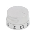 Timer Button - 3550454270 Knob Function Inox 9+0 [Electrolux Aeg]